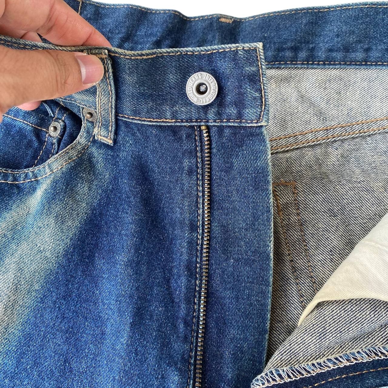 Warehouse Vintage 90s Unique Clothing Warehouse Denim Sun Faded Size US 29 - 6 Thumbnail