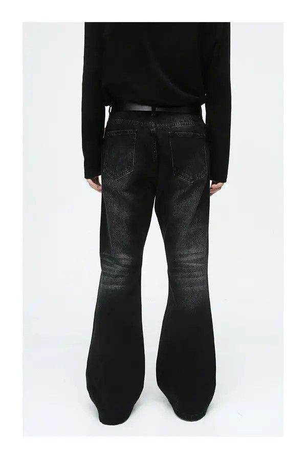 Japanese Brand VIBE Simple bootcut loose washed jeans Size US 32 / EU 48 - 4 Thumbnail