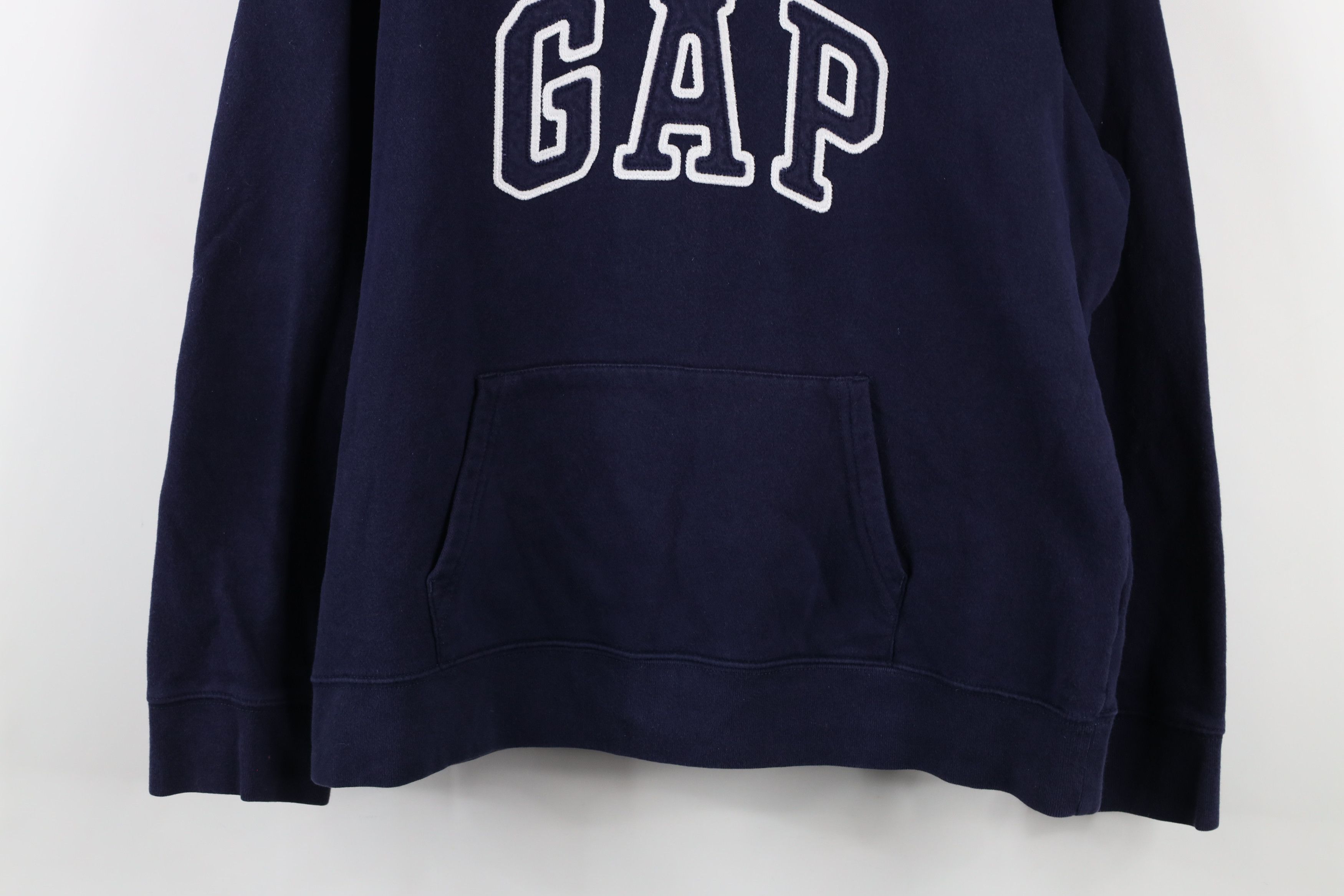 Gap × Vintage Vintage Gap Spell Block Letter Hoodie Sweatshirt Navy Blue Size XL / US 12-14 / IT 48-50 - 3 Thumbnail