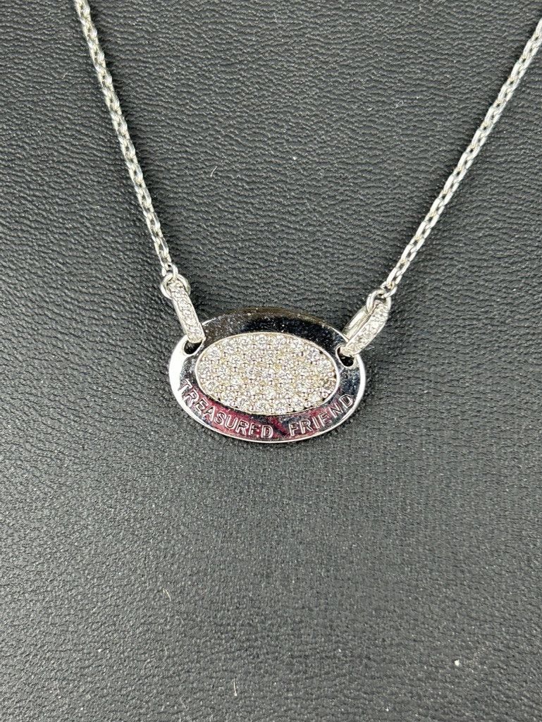 Other Crislu Sterling Silver 'Treasured Friend' Pendant and Chain Size ONE SIZE - 2 Thumbnail