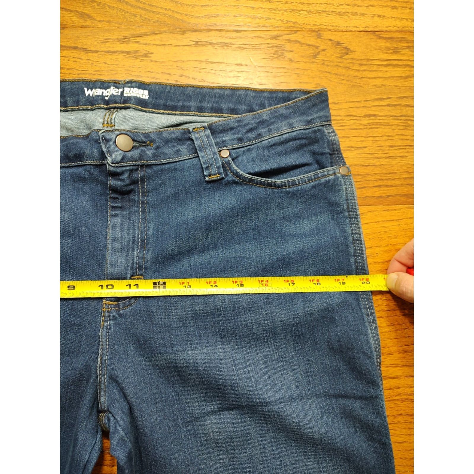 Wrangler Wrangler Riggs Jeans Womens 16x32 Blue Bootcut 5 Pocket Stretch Workwear NWT Size 38" / US 16 / IT 52 - 7 Thumbnail