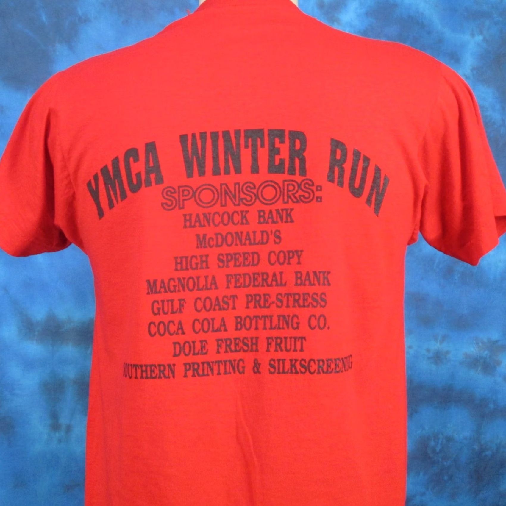 Vintage VINTAGE LONG BEACH MISSISSIPPI WINTER MARATHON T-Shirt S 80s thin single stitch Size US S / EU 44-46 / 1 - 4 Thumbnail