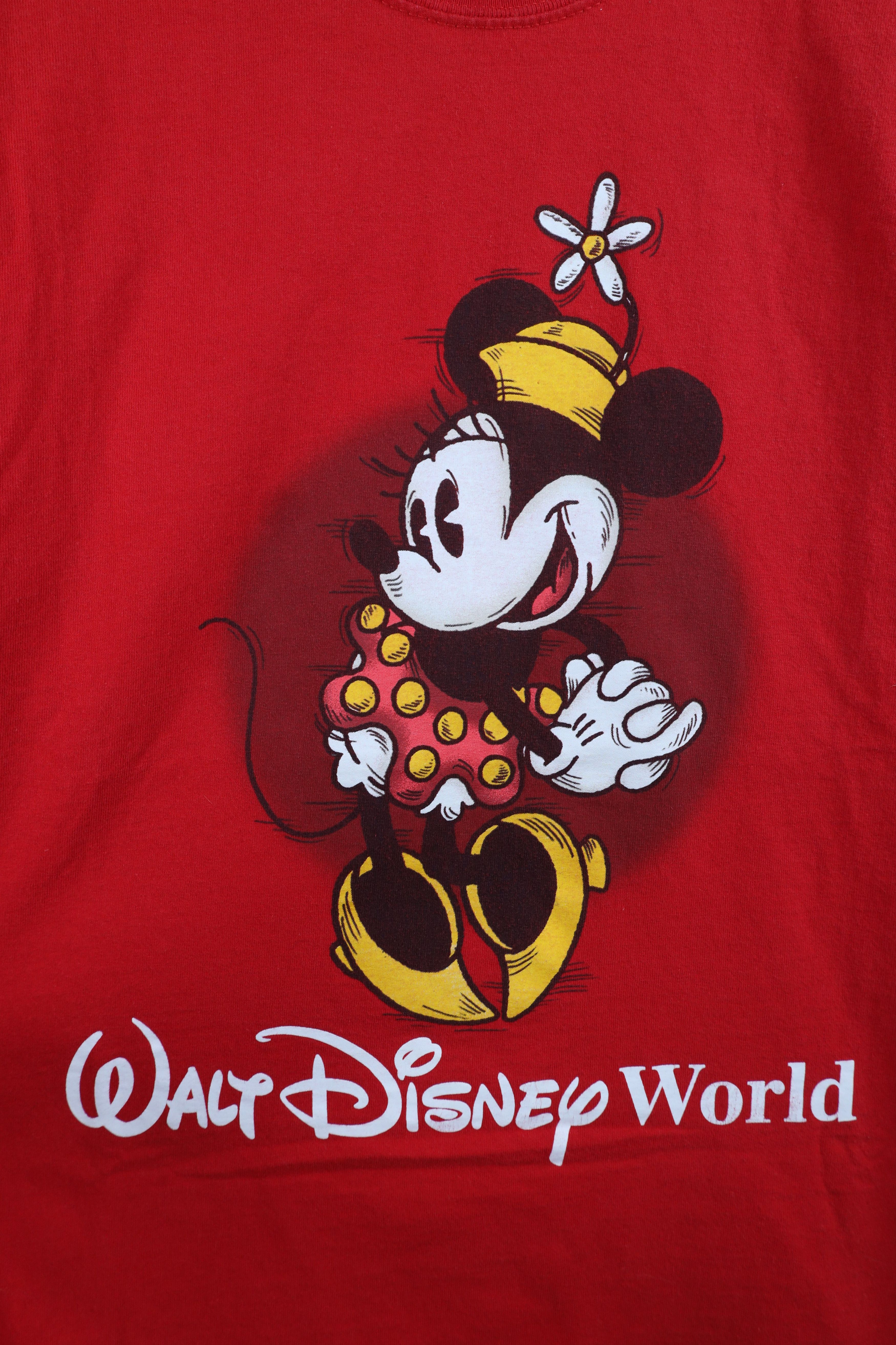 Disney × Vintage Vintage 90s Walt Disney World Spell Minnie Mouse T-Shirt Red Size M / US 6-8 / IT 42-44 - 4 Thumbnail