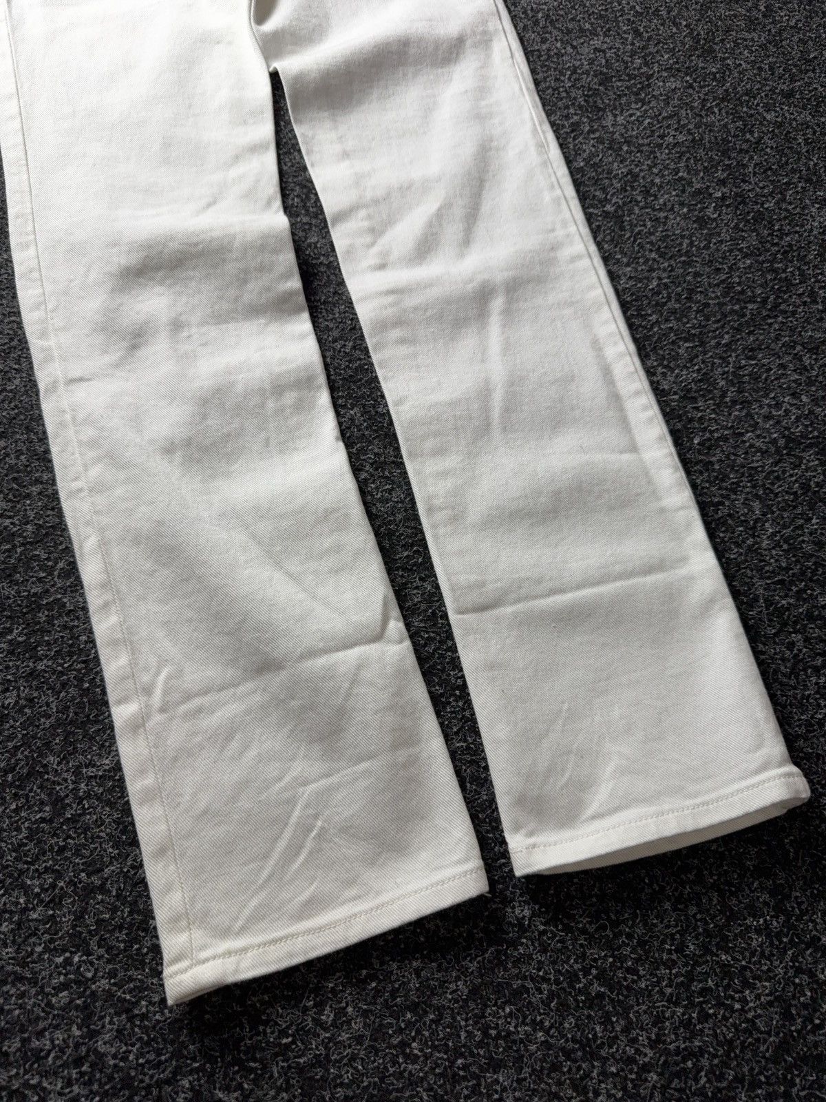 Diesel Luxury 00s Diesel Distressed White Jeans Slim Straight Y2K Size 30" / US 8 / IT 44 - 17 Thumbnail