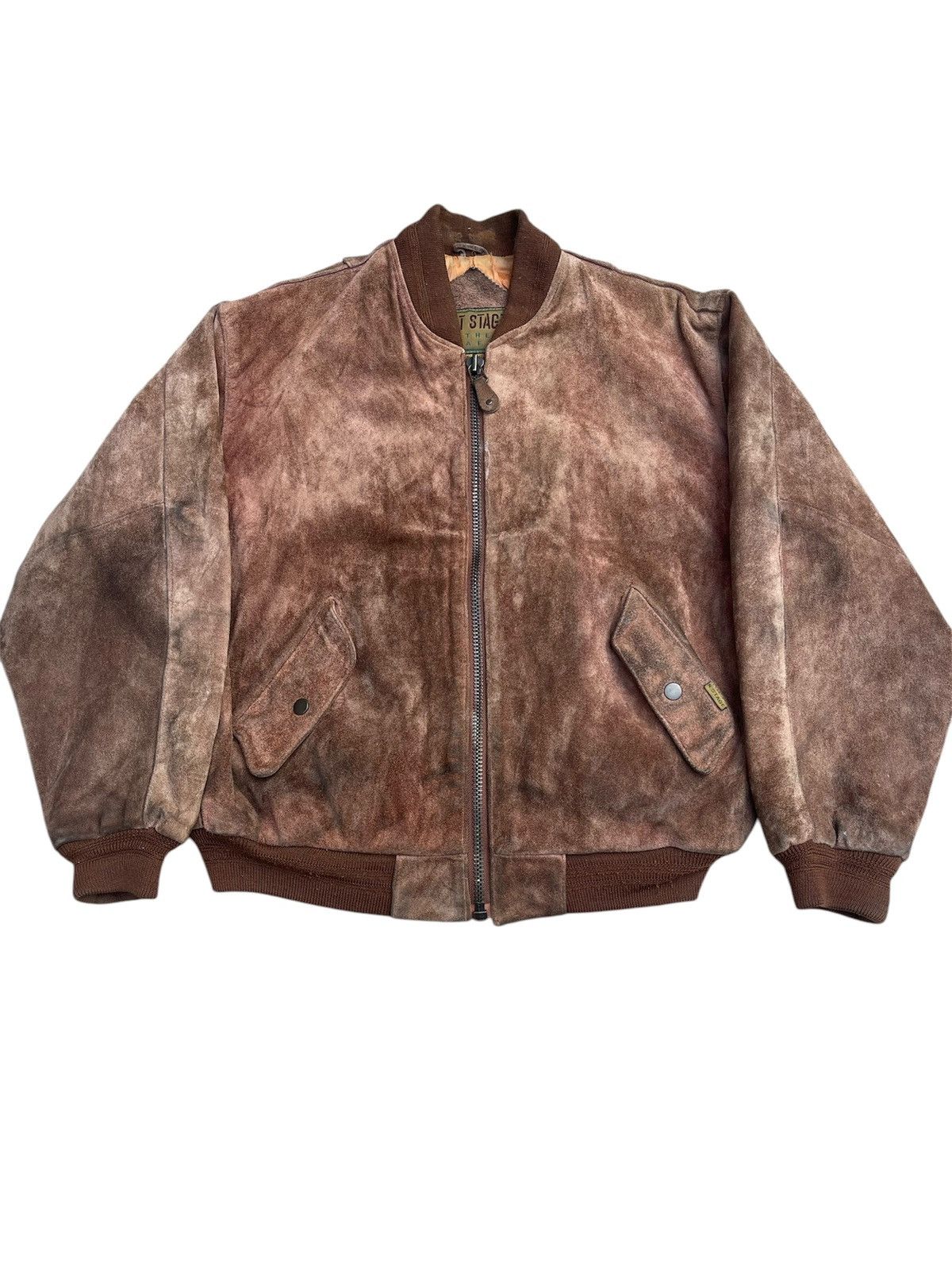 Vintage Vintage 90s Next Stage Suede Leather Jacket Size US M / EU 48-50 / 2 - 2 Thumbnail