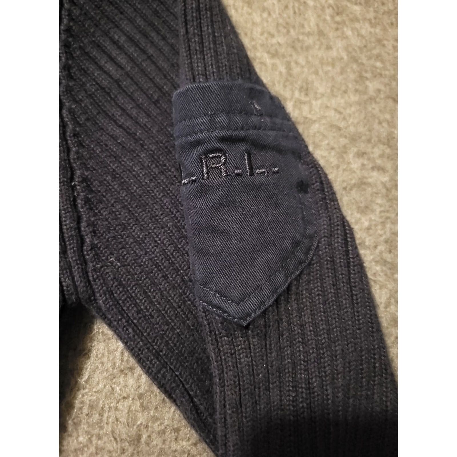 Ralph Lauren VINTAGE Lauren Ralph Lauren Ribbed Military Sweater Women's M Navy Blue Pullover Crew Neck Long Sleeve Logo 90s Designer Outdoor Preppy Pocket Size M / US 6-8 / IT 42-44 - 5 Thumbnail