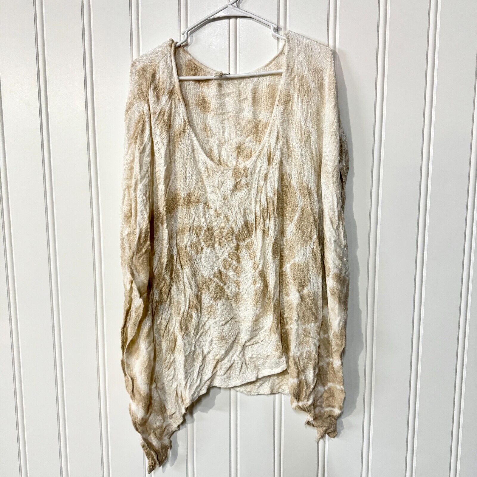 ELAN Elan Kamono Tie Dye Oversized Lightweight Poncho Cover Up OS Size ONE SIZE - 1 Thumbnail