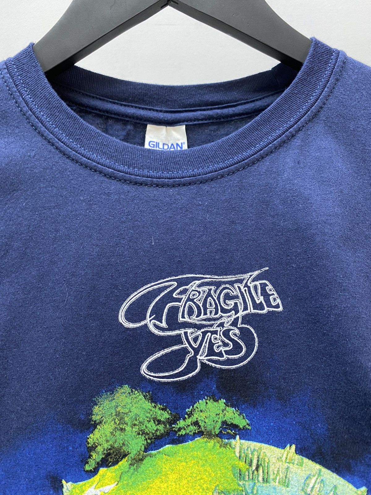 Band Tees × Vintage Yes Band T Shirt Fragile Album Promo Men’s M Navy Size US M / EU 48-50 / 2 - 13 Thumbnail