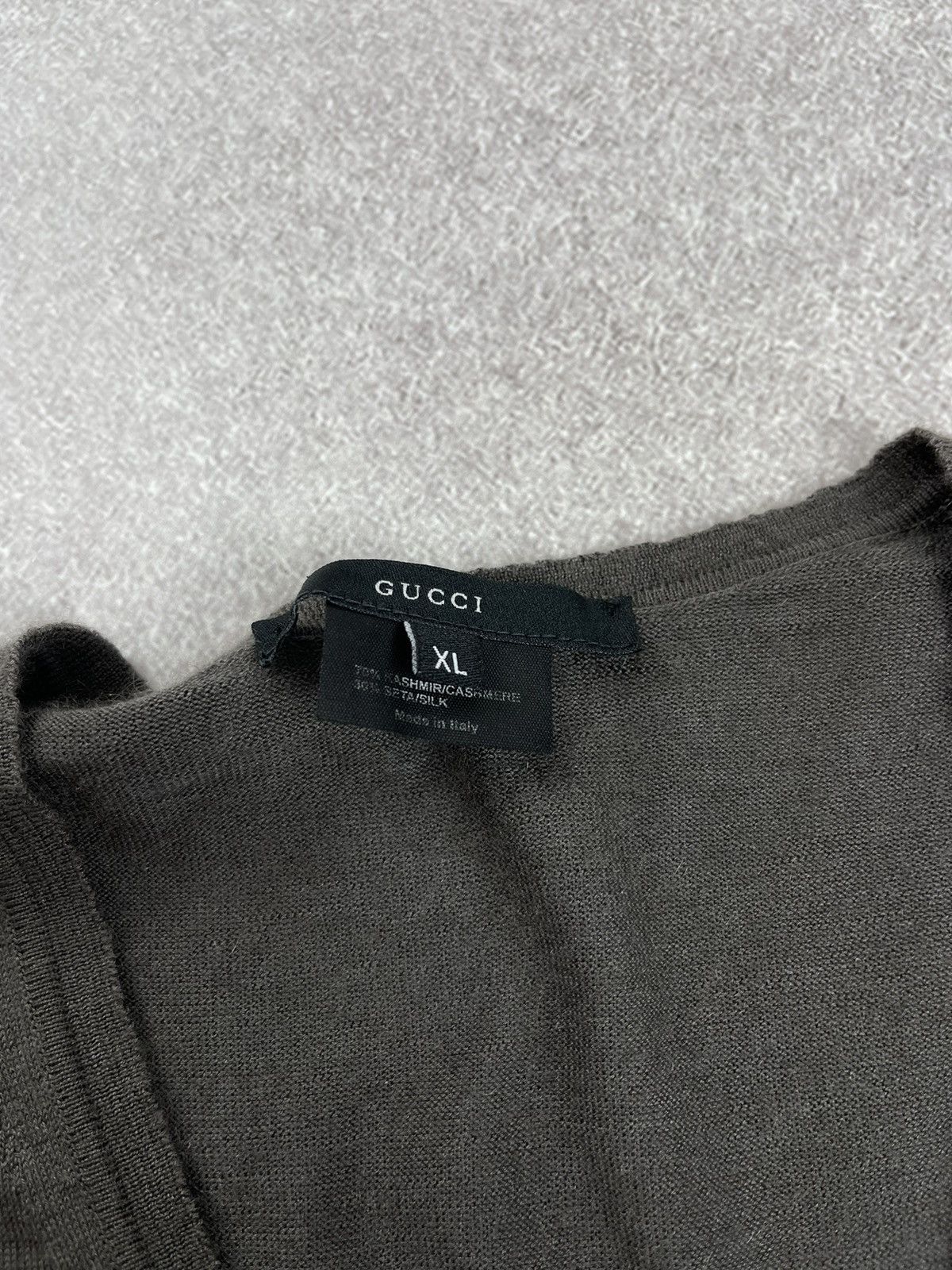 Gucci Gucci Cashmere/Silk V-Neck Knit Sweater Men’s Size XL Size US XL / EU 56 / 4 - 6 Thumbnail