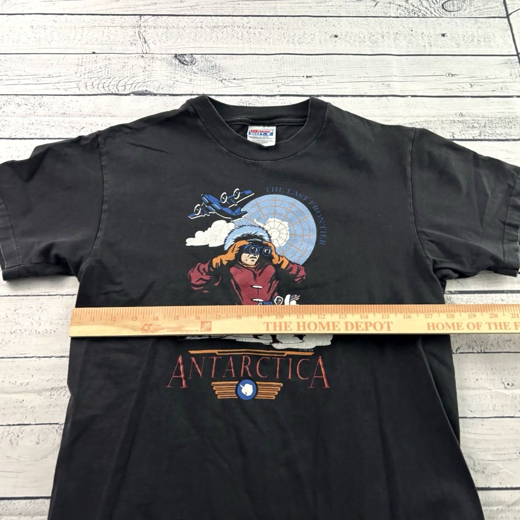 Hanes VTG Hanes The Last Frontier Short Sleeve T Shirt Men's M Black Size US M / EU 48-50 / 2 - 5 Thumbnail