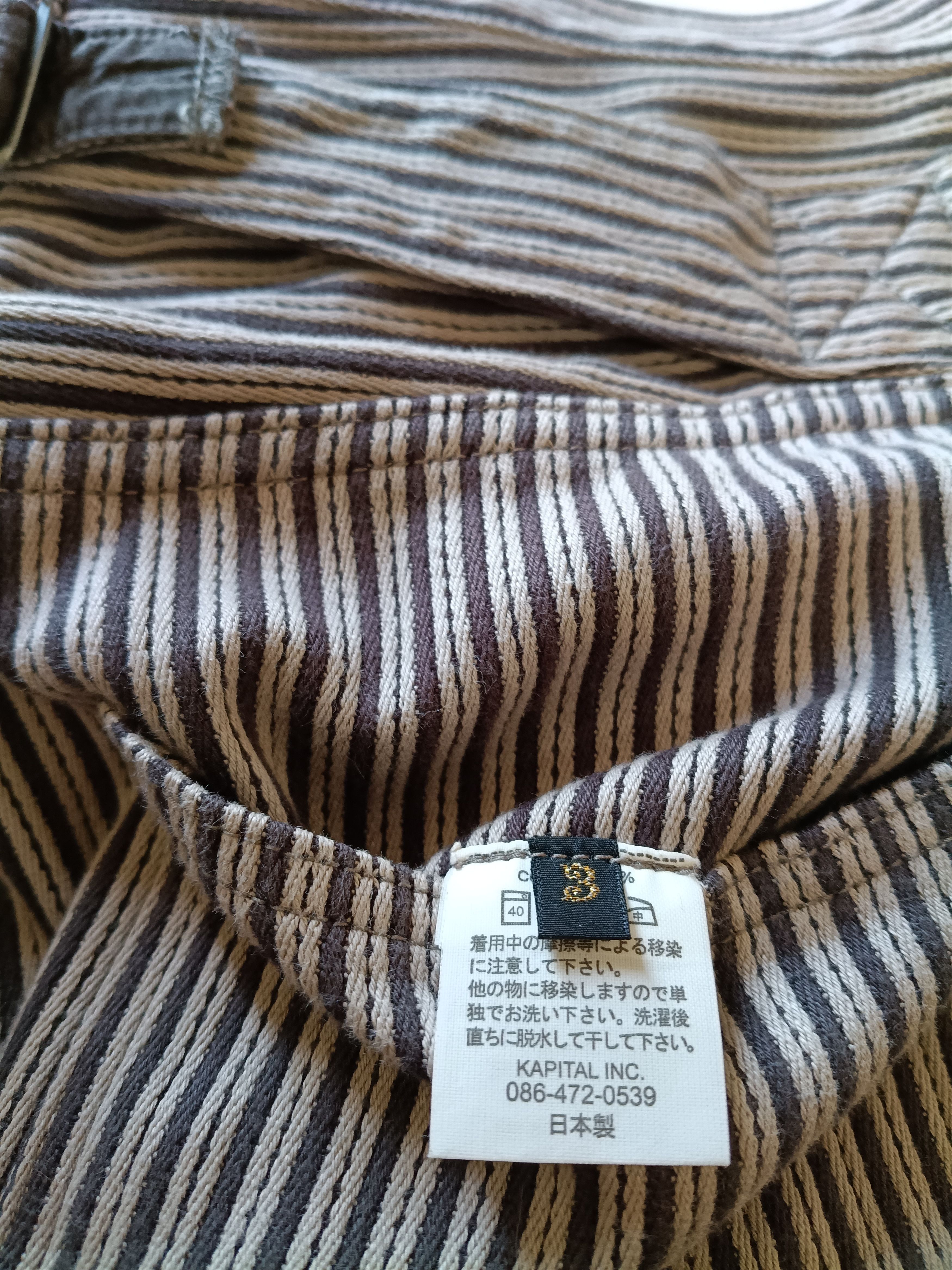 Kapital KAPITAL Striped Sarouel Drop Crotch Pants Japan Size 3 Size US 33 - 8 Thumbnail