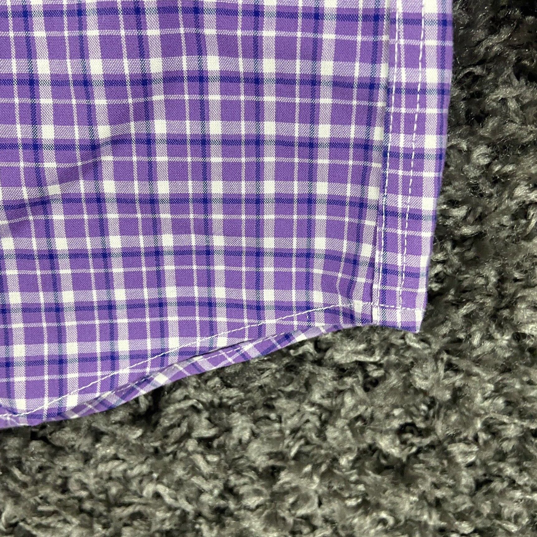 Ralph Lauren VINTAGE Lauren Ralph Lauren Plaid Button-Up Shirt Adult 15.5 Purple Slim Fit Mens Size US M / EU 48-50 / 2 - 2 Thumbnail