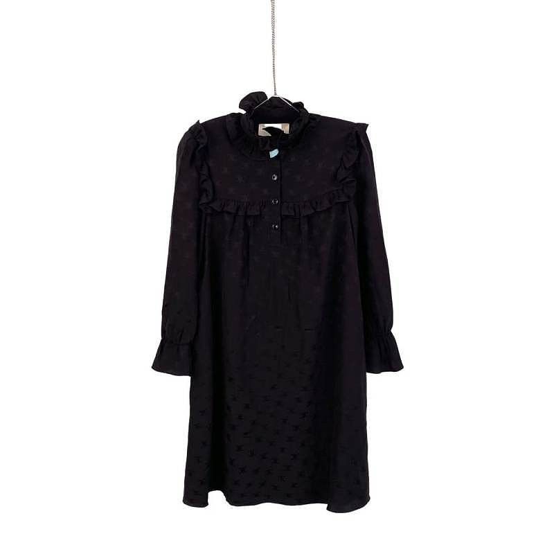 Celine Celine Triomphe Jacquard Silk Ruffle Dress Size 36 Size XS / US 0-2 / IT 36-38 - 1 Thumbnail