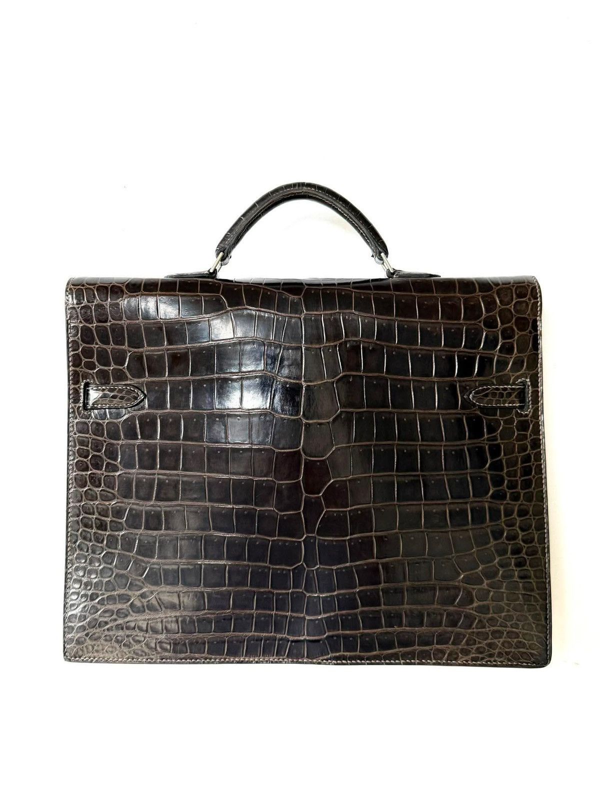 Hermes Hermes Kelly 2013 Depeches Exotic Crocodile Briefcase Bag Size ONE SIZE - 6 Thumbnail