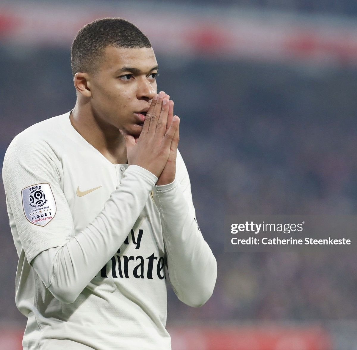 Jordan Brand × Nike 2018 2019 GAME ISSUE PSG Mbappe Nike Away Kit Soccer Jersey Size US M / EU 48-50 / 2 - 2 Thumbnail