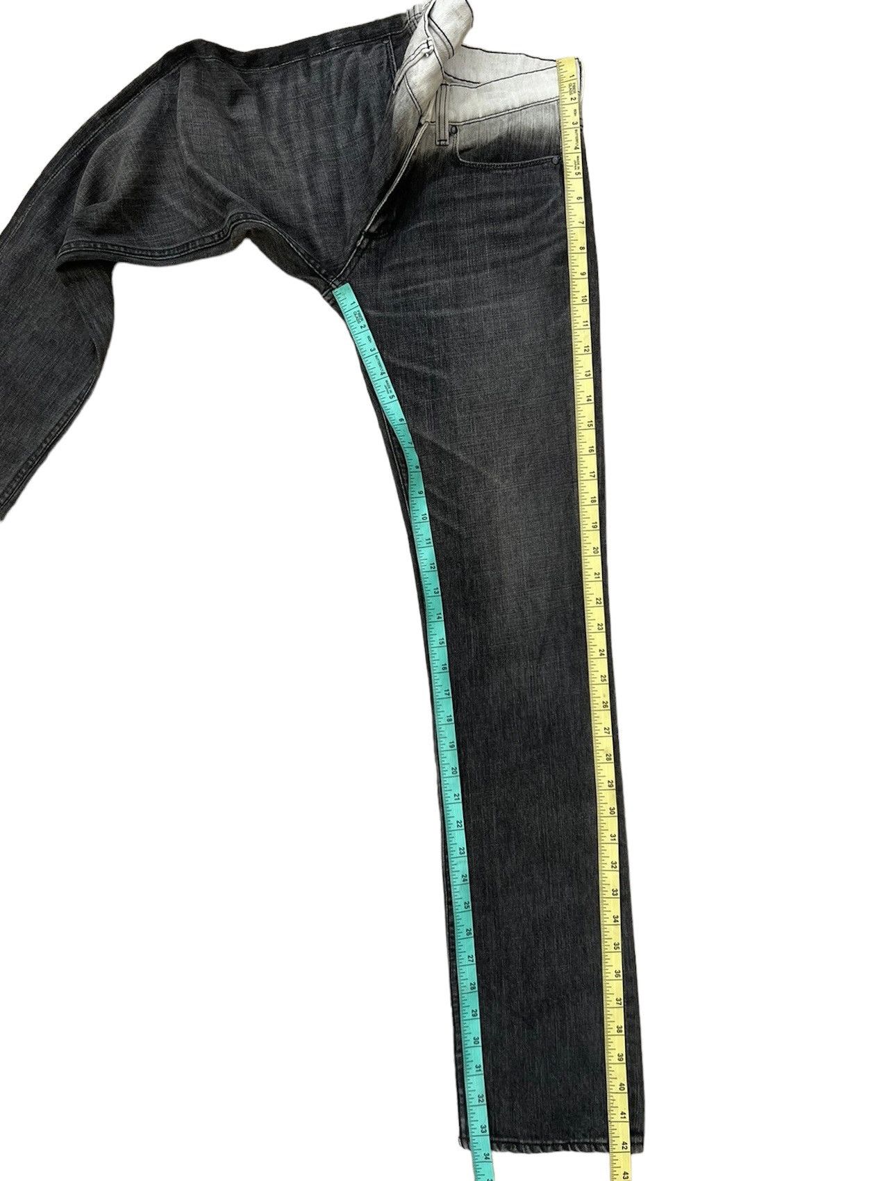 Fadeless Fadeless Japan Two Tones Denim Slim Jeans Size US 29 - 5 Thumbnail