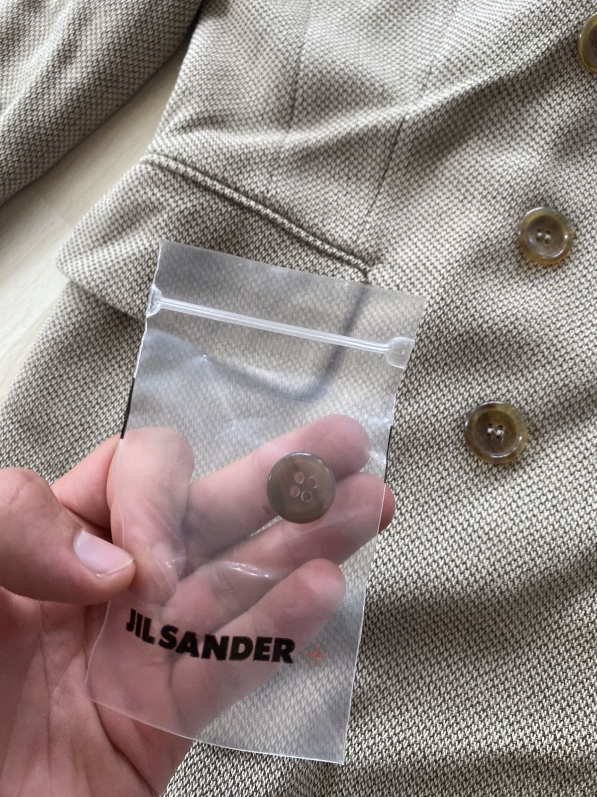 Jil Sander Vintage 90s Tweed Jil Sander Blazer Size XS / US 0-2 / IT 36-38 - 4 Thumbnail