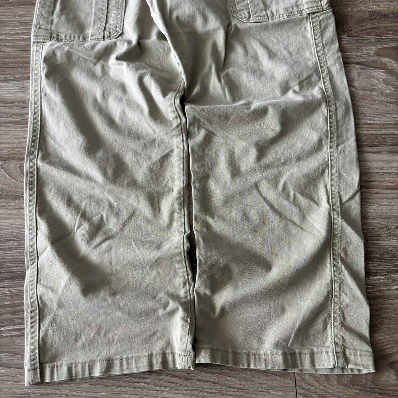 Vintage Crazy Vintage Y2K/2000s Khaki Cream Streetwear Skater Style Cargo Pants! 38x30 Size US 38 / EU 54 - 6 Thumbnail