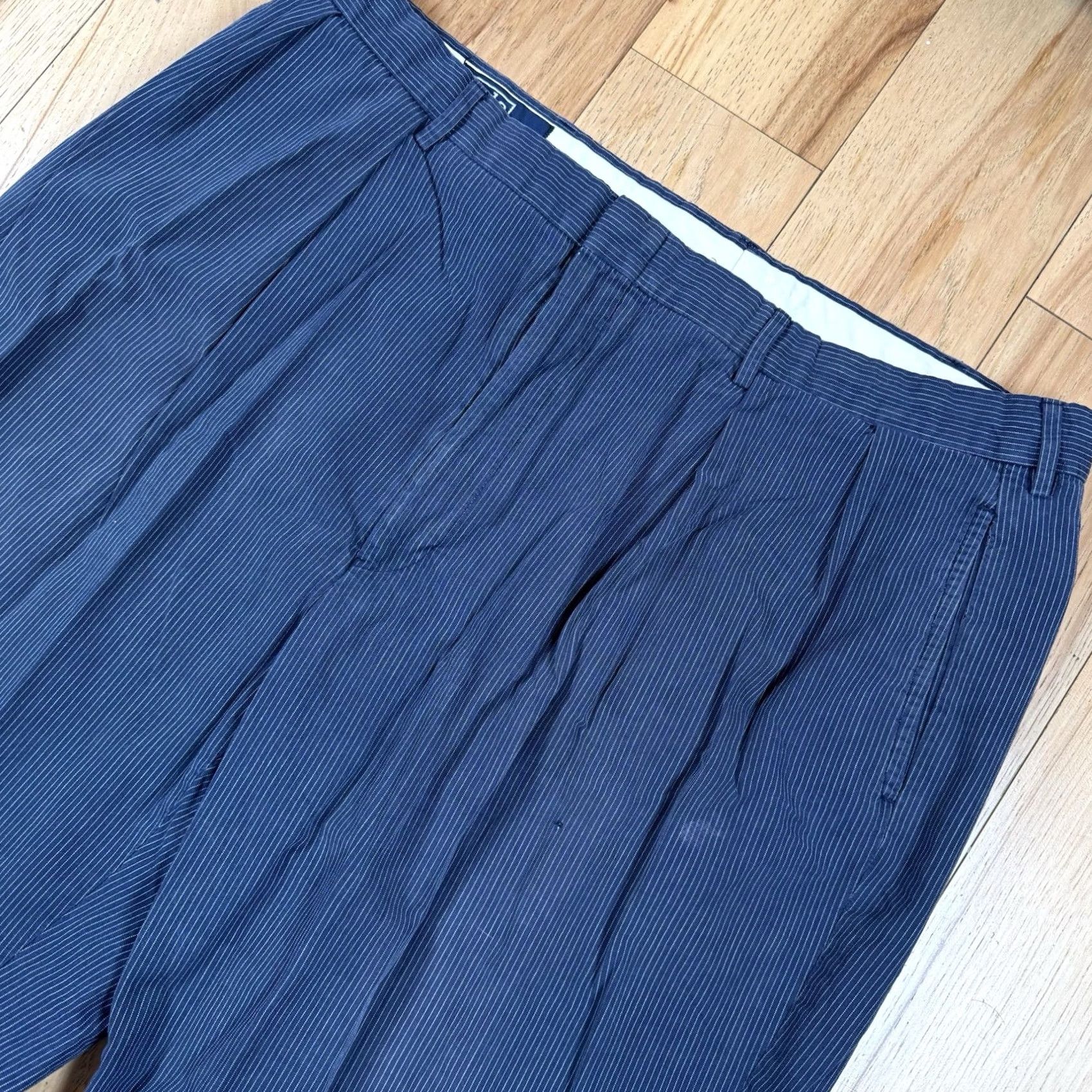Polo Ralph Lauren VTG Polo Ralph Lauren Pants Mens 36 x 28 Cuffed Pleated Dress Pants Multicolor Size US M / EU 48-50 / 2 - 2 Thumbnail