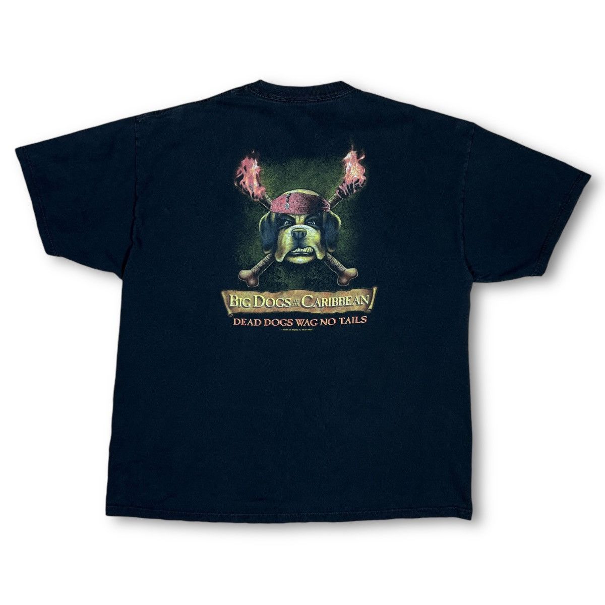Vintage 2006 PIRATES OF THE CARIBBEAN BIG DOGS PARODY Size US XL / EU 56 / 4 - 1 Thumbnail