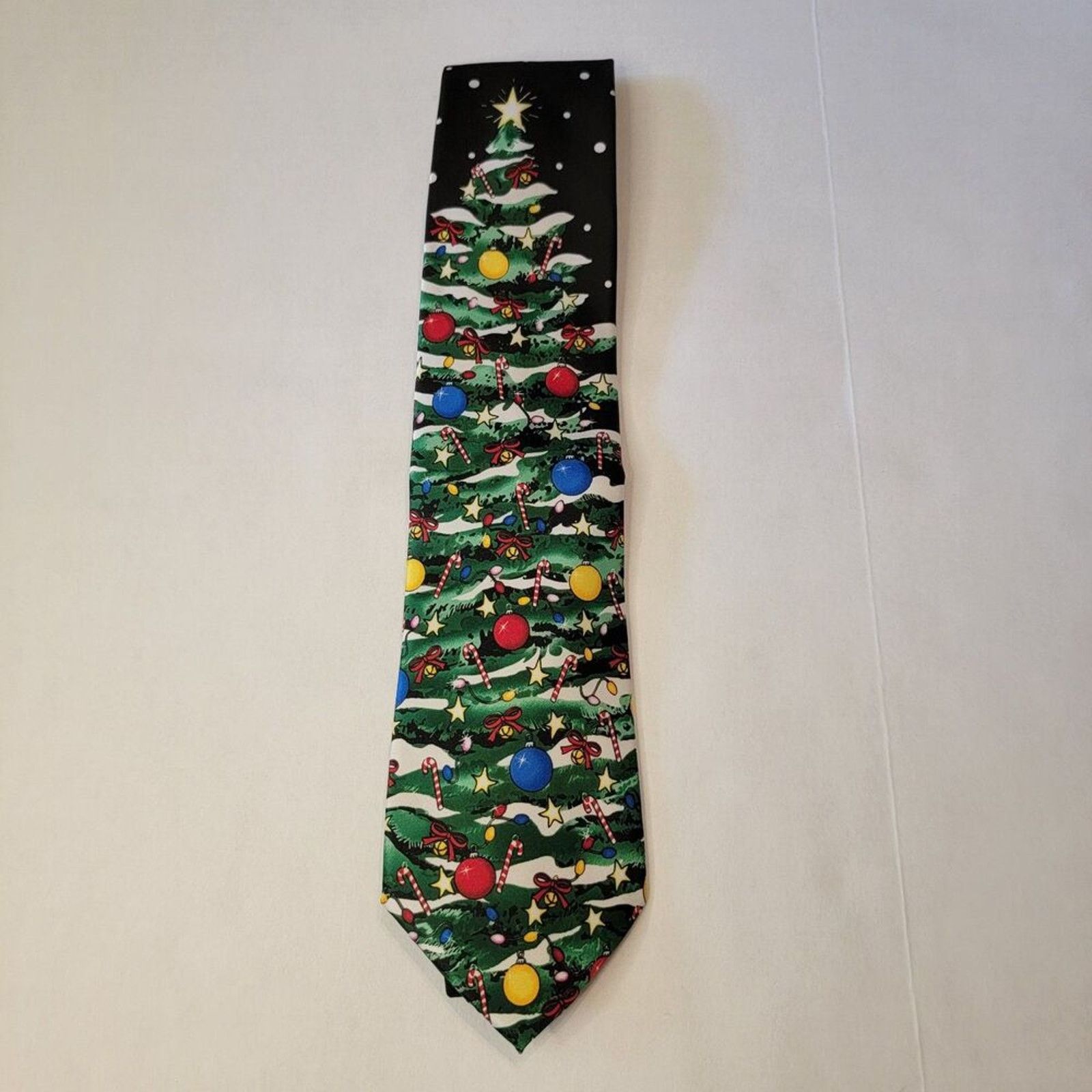 Other Tie Tales Christmas Tree Black Tie White Dots Size ONE SIZE - 2 Thumbnail