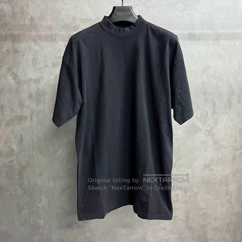 Balenciaga Black Sunset Tower Print T-shirt.