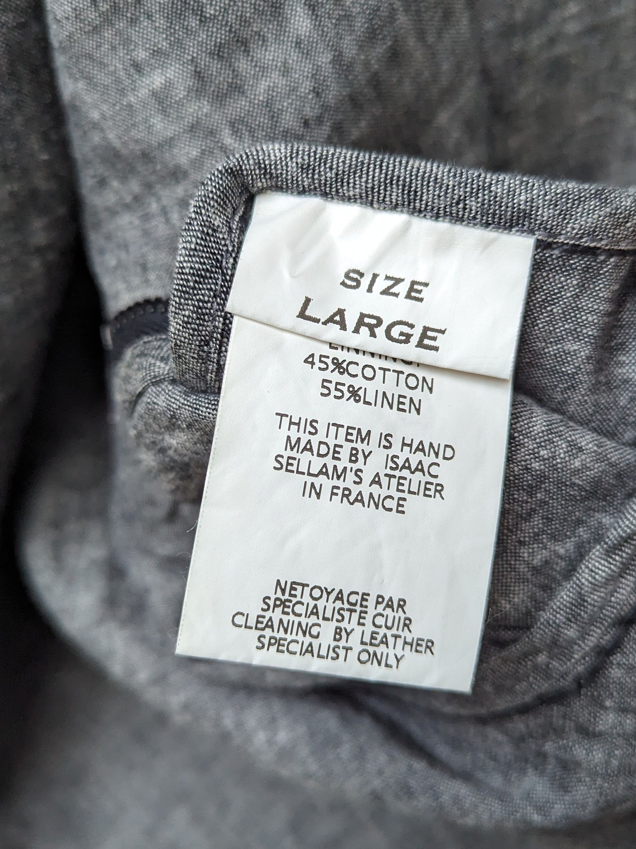 Isaac Sellam Experience Deerskin 4 pockets jacket w/ linen lining Size US L / EU 52-54 / 3 - 10 Thumbnail
