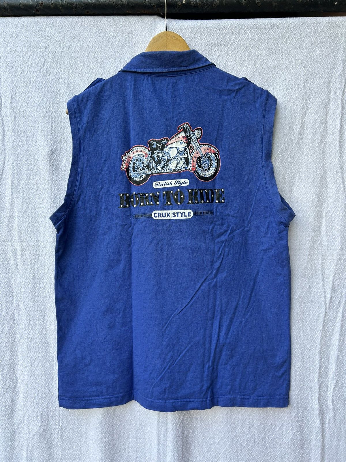 Isamu Katayama Backlash × Japanese Brand Crux japanese polo shirt slevelesss Size US L / EU 52-54 / 3 - 5 Thumbnail