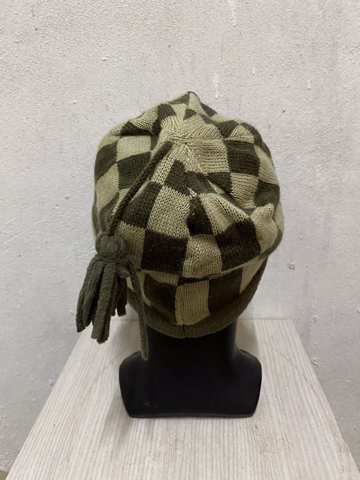 Aigle × Vintage Vintage Aigle Plaid Tartan Beanie Hat Size ONE SIZE - 4 Thumbnail