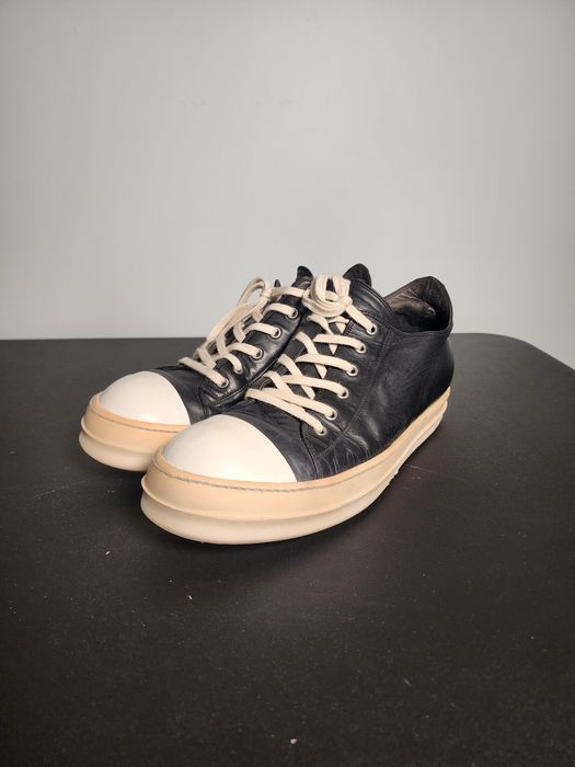 Rick Owens Rick Owens Ramones Low Vintage Yellow Sole Leather