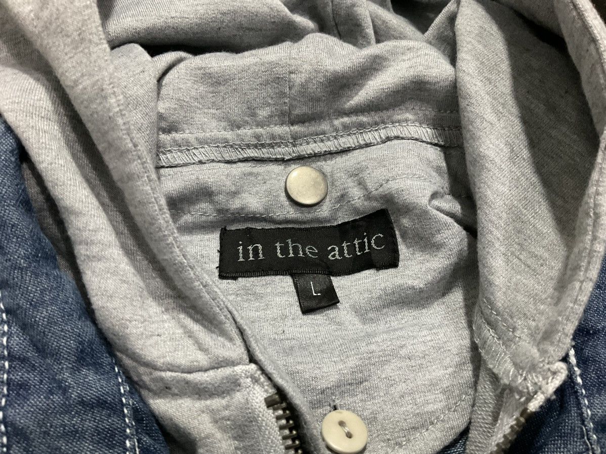 Hysteric Glamour × If Six Was Nine × Japanese Brand 🔥 Sick Y2K In The Attic Doible Layer Denim Hooded Shirt Lgb Size US L / EU 52-54 / 3 - 8 Thumbnail