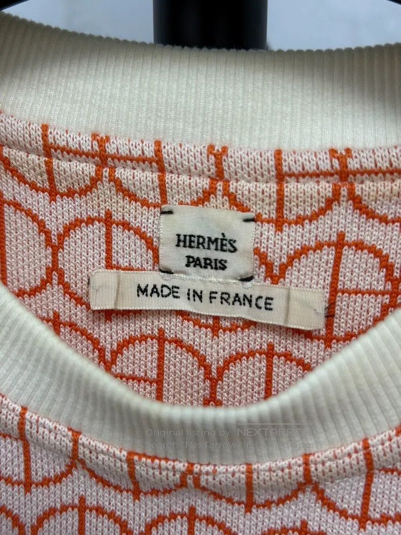 Hermes Hermes Classic logo full print knitted short-sleeve Size XXS / US 00 / IT 34 - 2 Thumbnail