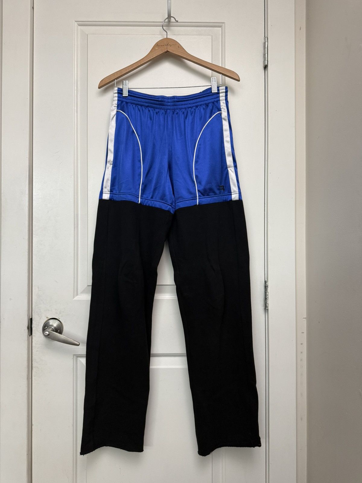 BALENCIAGA FW20 HYBRID SPORTY B JERSEY SWEATPANTS