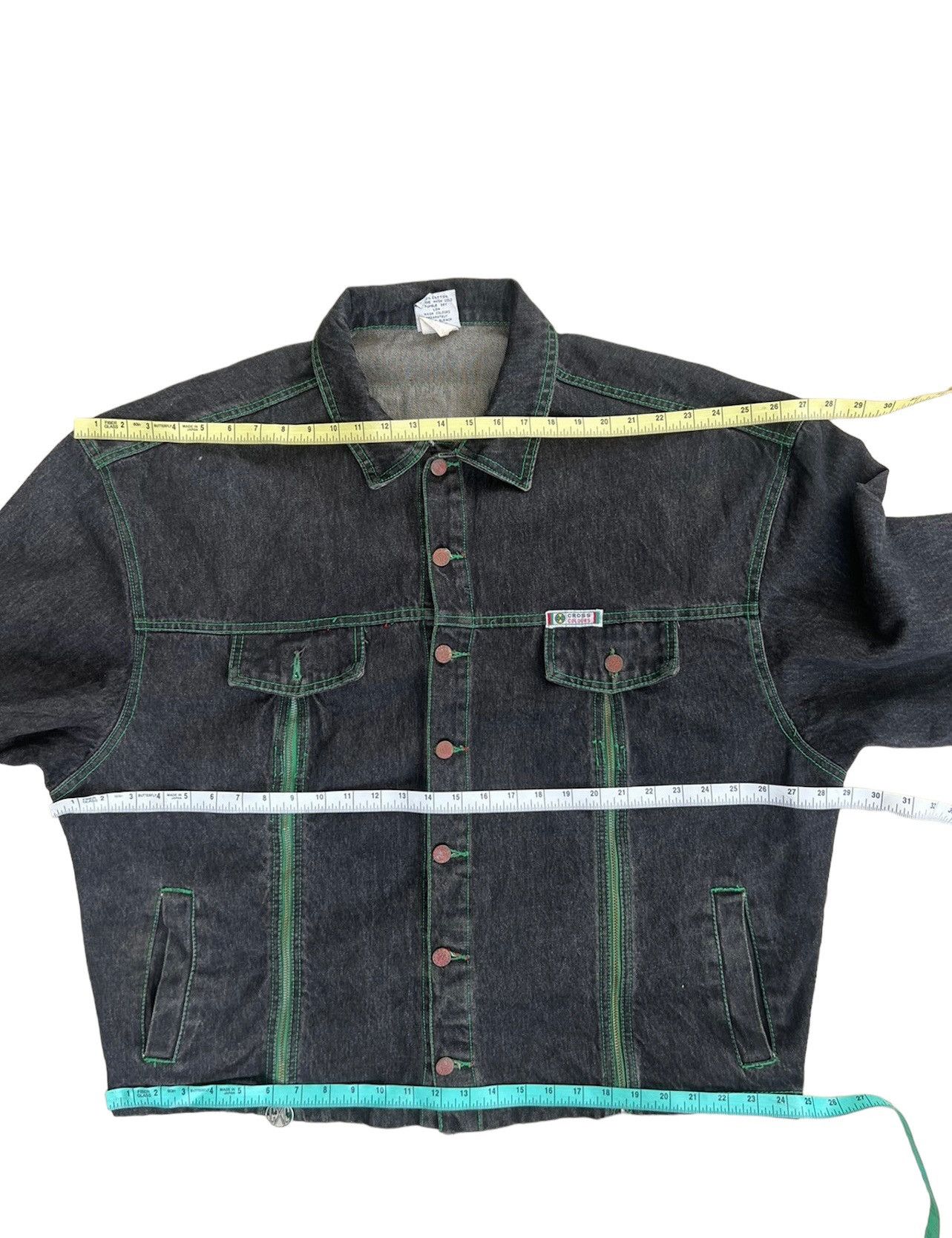 Cross Colours Vintage 90s Cross Colours Rips Fade Denim Oversized Jacket Size US XL / EU 56 / 4 - 3 Thumbnail