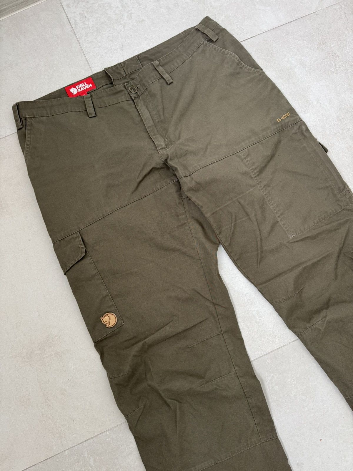 Fjallraven Fjallraven G1000 Karl Trousers Regular Fit Pants Olive 44 Size US 44 / EU 60 - 2 Thumbnail