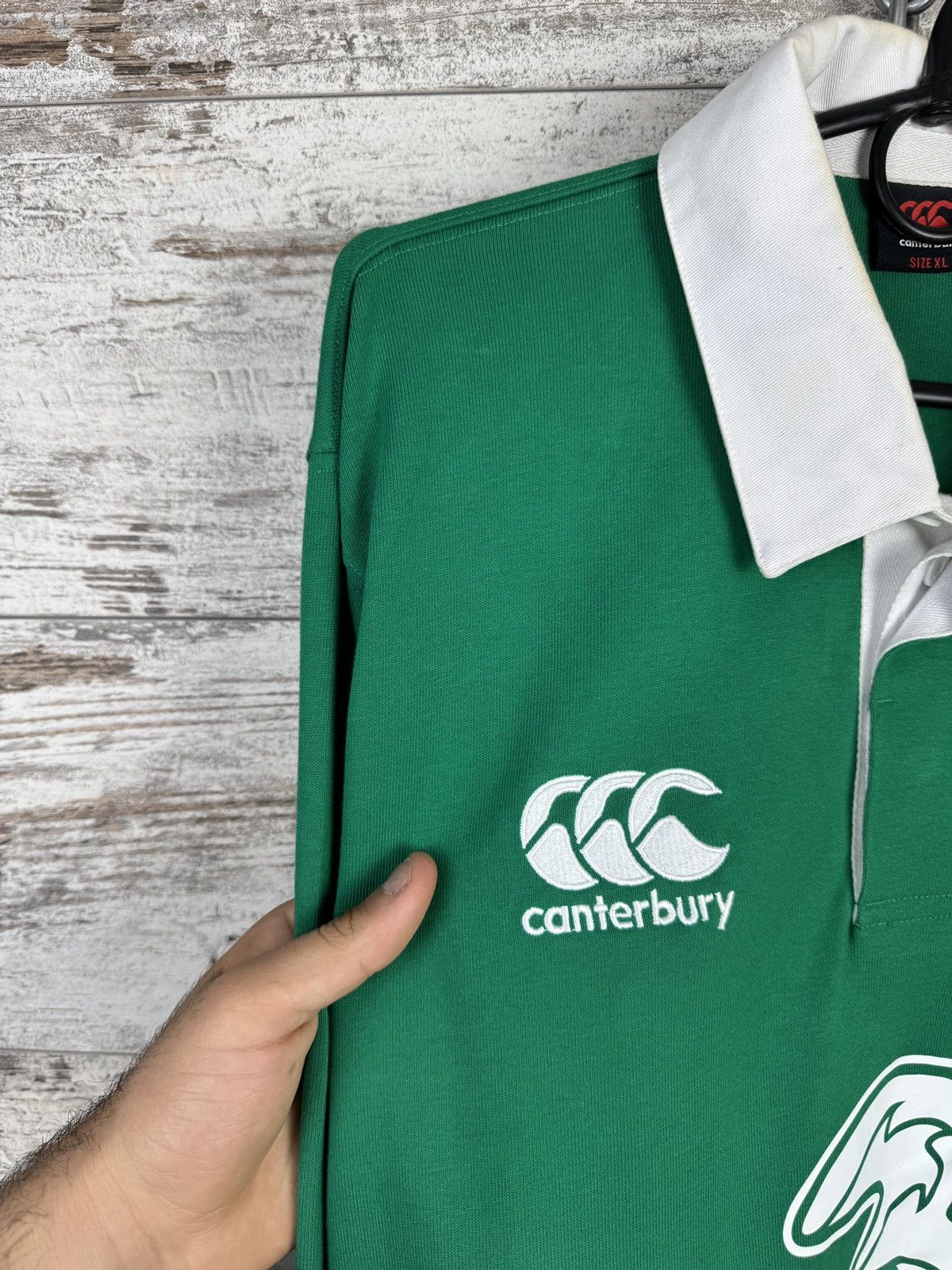 Canterbury of New Zealand × Vintage Vintage Cantbery Irish Rugby football union Sweatshirt tee Size US XL / EU 56 / 4 - 5 Thumbnail