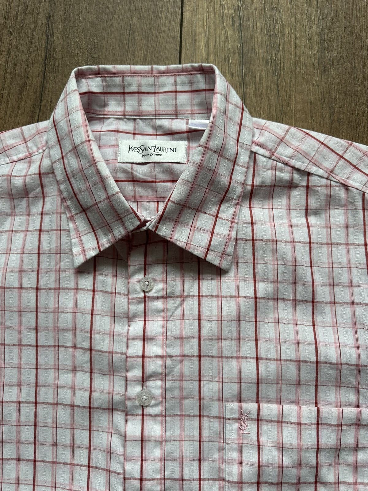 Vintage × Yves Saint Laurent Shirts short sleeve Yves Saint Laurent size L Size US L / EU 52-54 / 3 - 4 Thumbnail