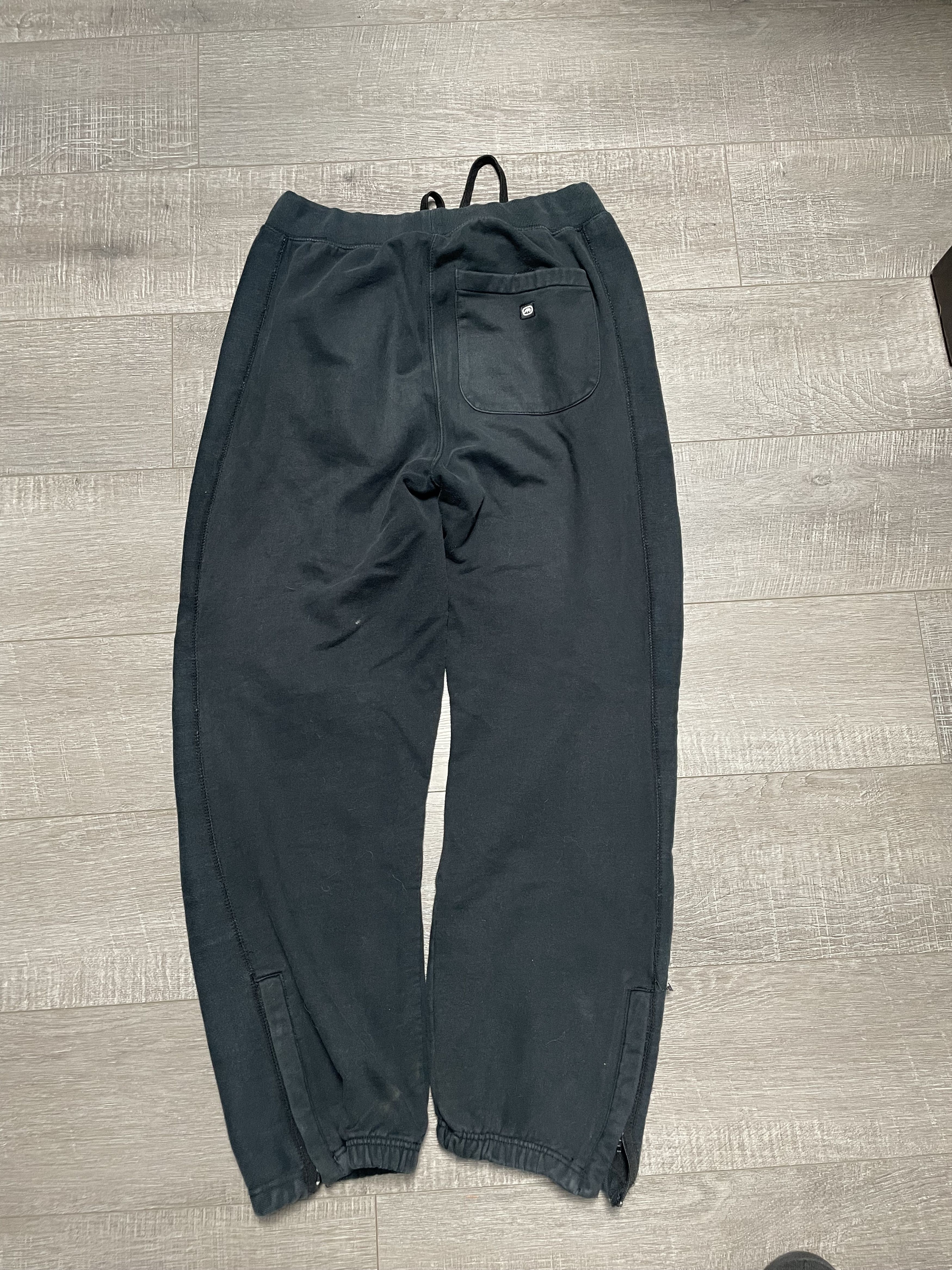 Ecko Unltd. VTG Ecko Unltd Baggy Sweatpants Faded Black Y2K XL Size US 33 - 4 Thumbnail