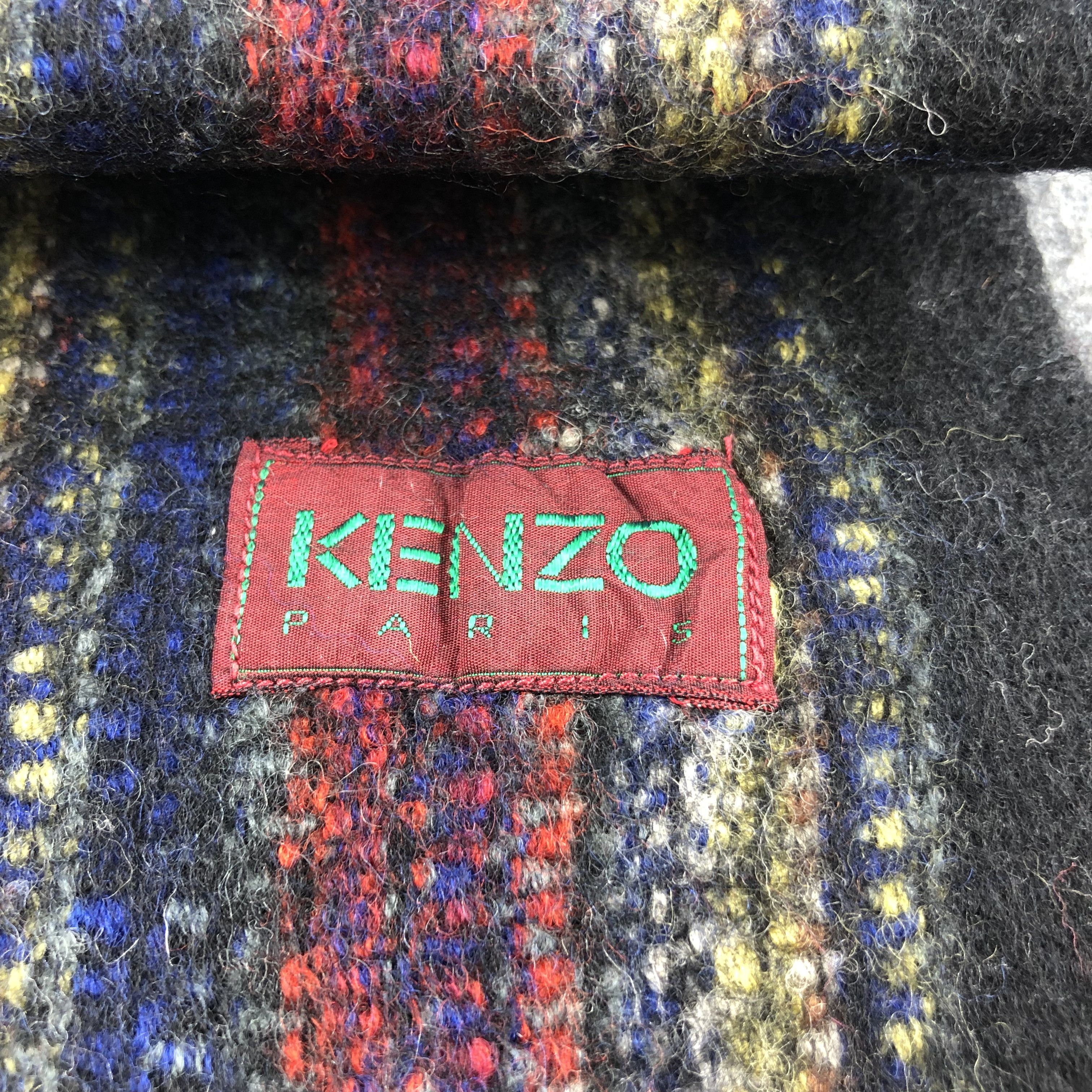 Kenzo Kenzo Wool Scarf Muffler V985 Size ONE SIZE - 4 Thumbnail