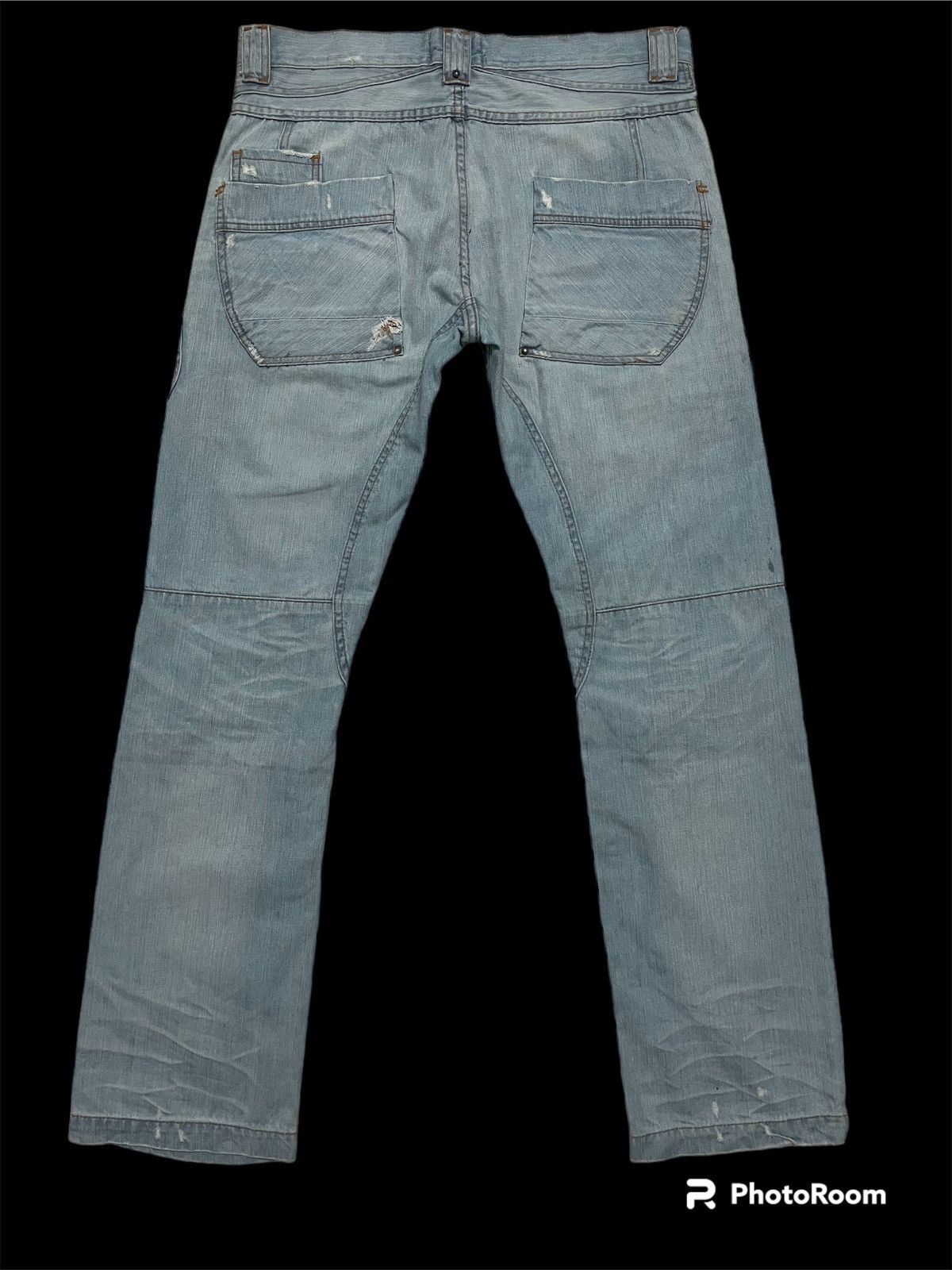 Japanese Brand RARE!! JAPANESE SICKO NINETEEN BUSHPANT MULTIPOCKET JEANS Size US 37 - 3 Thumbnail