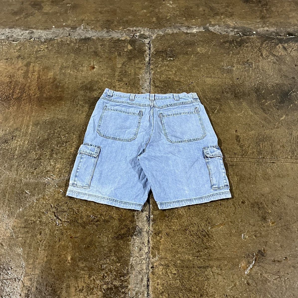 Carhartt × Vintage × Wrangler Crazy Carhartt Style Wrangler Cargo Jorts Skater Shorts Size US 36 / EU 52 - 2 Thumbnail