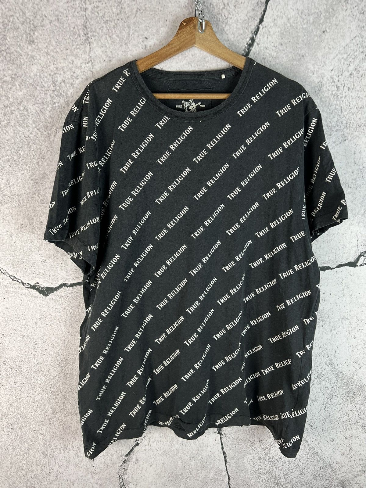 True Religion True Religion spell out tshirt monogram Size US XXL / EU 58 / 5 - 1 Thumbnail
