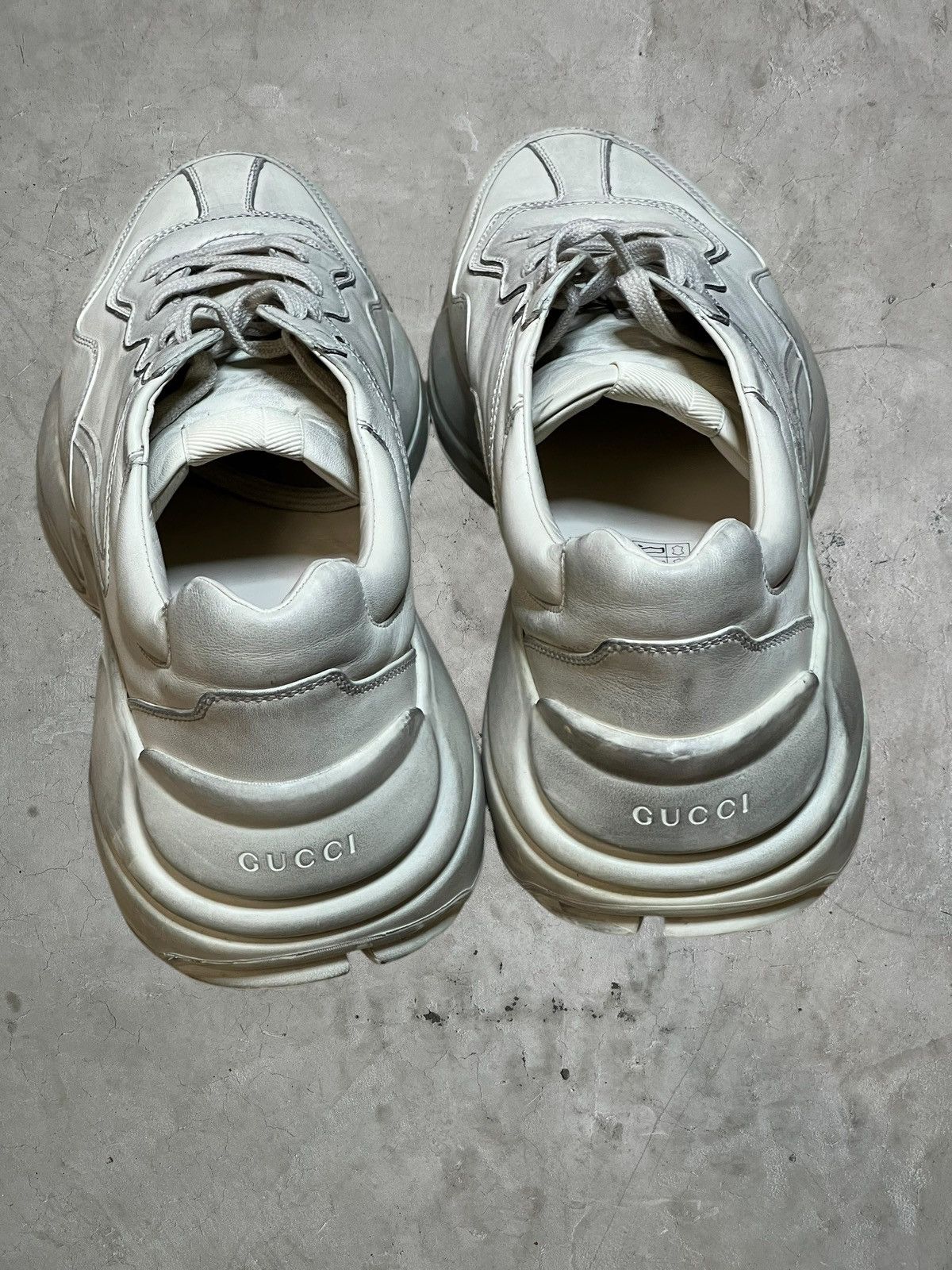 Gucci Gucci Rhyton Leather Sneakers Size US 12 / EU 45 - 7 Thumbnail