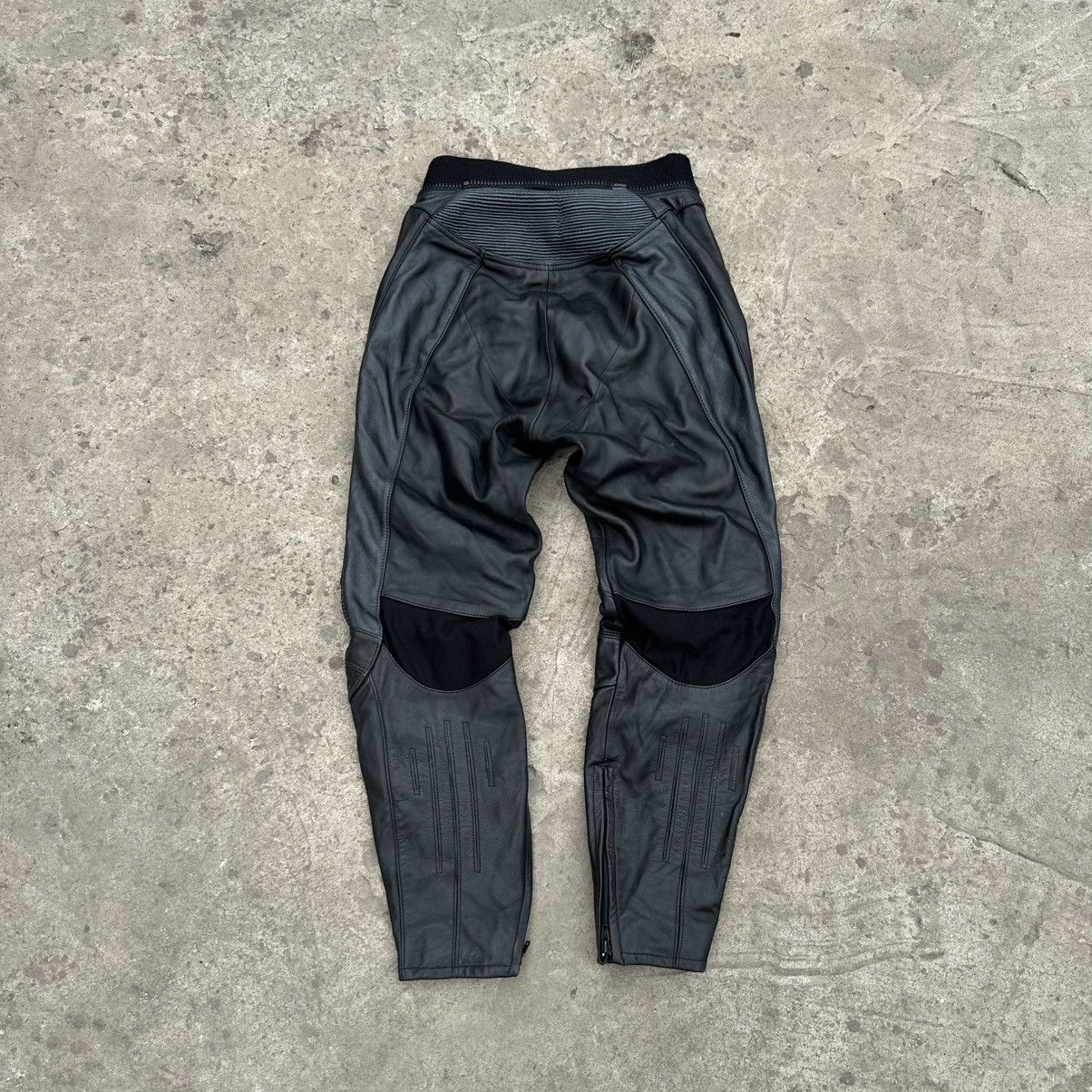 Genuine Leather × Japanese Brand Vintage Japanese Style Moto Leather Pants Crazy Fit Y2K Size US 30 / EU 46 - 9 Thumbnail