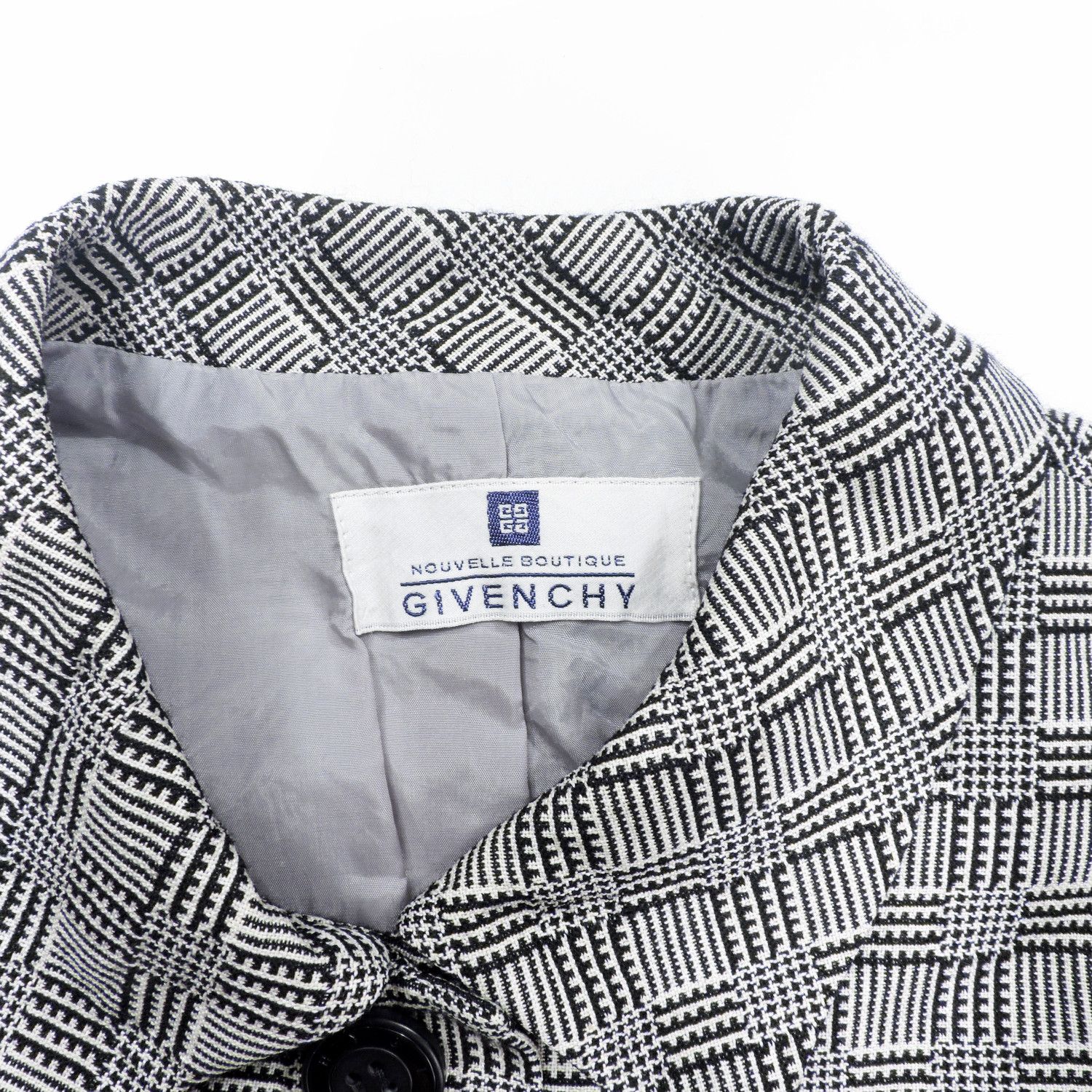 Givenchy GIVENCHY NOUVELLS BOUTIQUE HOUNDSTOOTH GLEN PLAID JACKET Size L / US 10 / IT 46 - 3 Thumbnail
