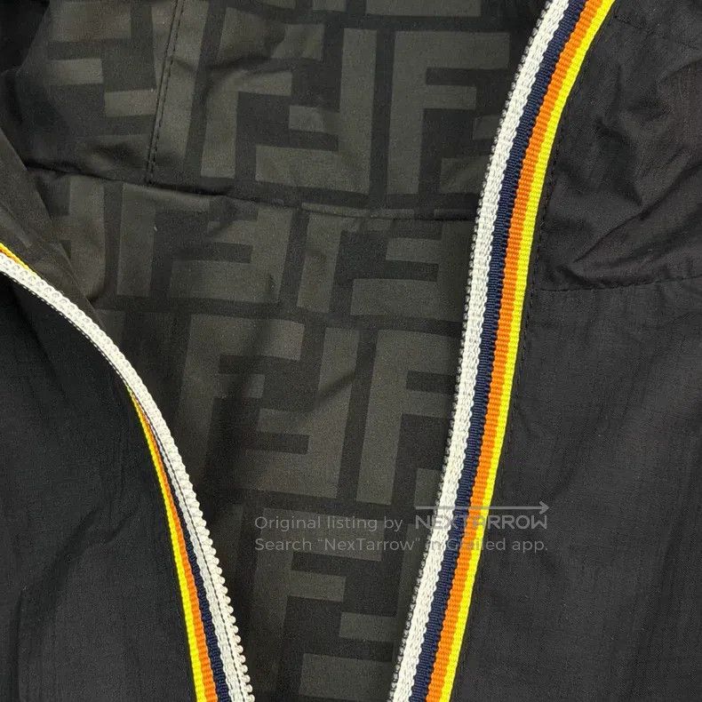 Fendi Fendi Logo Printed Nylon Hooded Zip-Up Jacket Size S / US 4 / IT 40 - 8 Thumbnail