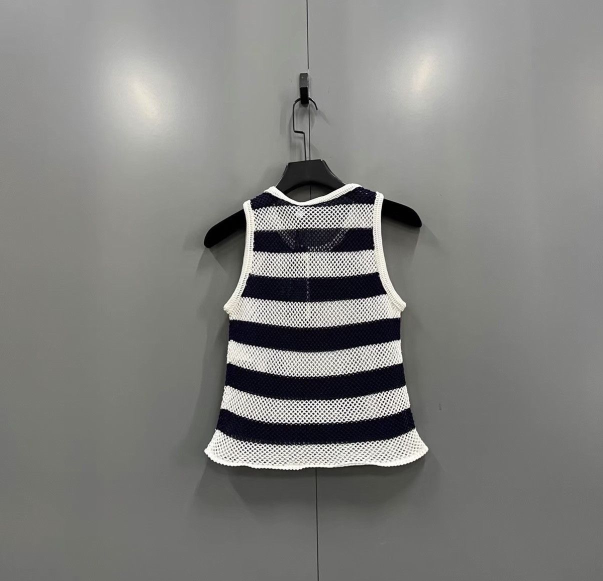 Dior Dior Striped Hollow-out Vest J41 Size S / US 4 / IT 40 - 2 Thumbnail