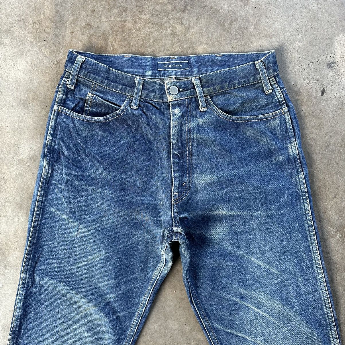 Japanese Brand Vintage Living Concept Talon 42 Faded Distressed Denim Jean Size US 30 / EU 46 - 3 Thumbnail