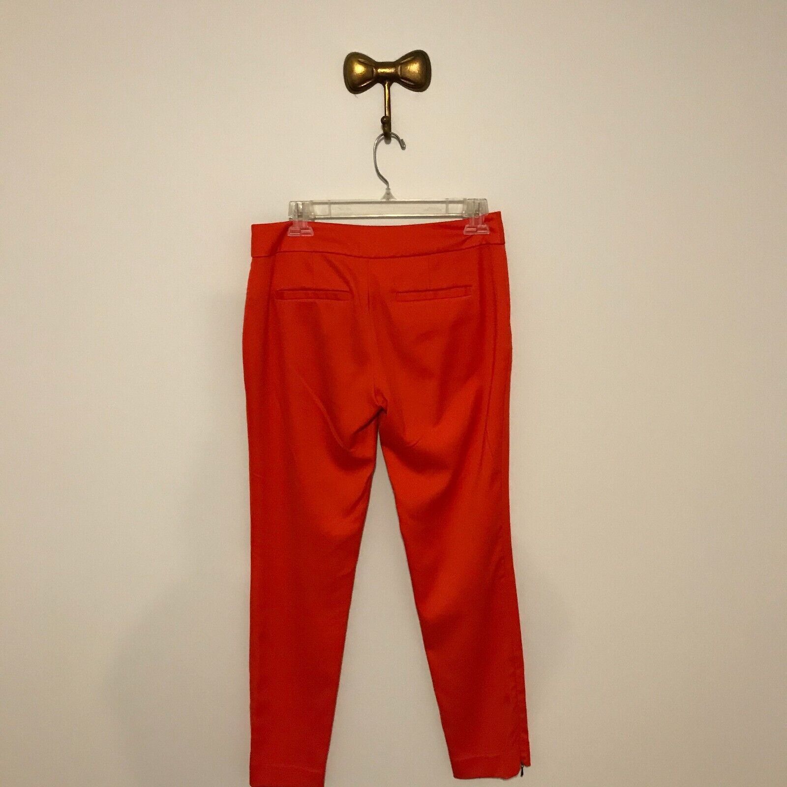 Anthropologie Anthropologie Leifsdottir Orange Cropped Ankle Zipper Pants Size 27" / US 4 / IT 40 - 2 Thumbnail