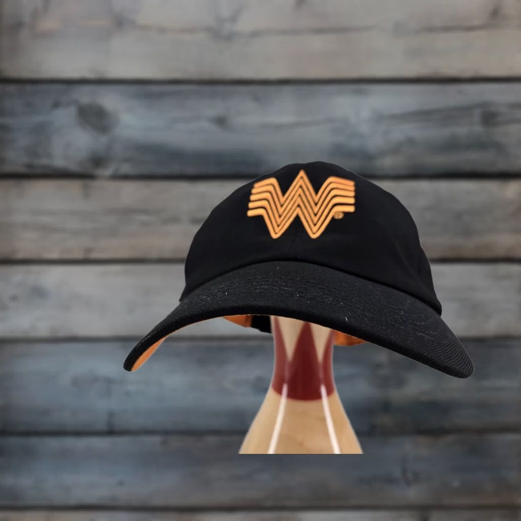 Vintage Whataburger Cap Hat Adult OSFA Adjustable Black Cap Hat Baseball Cap Unisex Adults Black Adjustable Size ONE SIZE - 1 Thumbnail